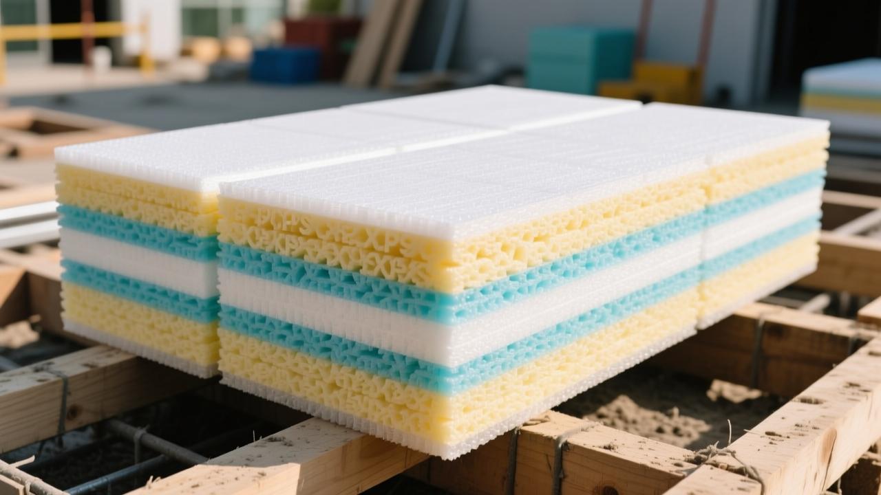 聚苯板图片高清实拍:EPS与XPS种类、施工工艺及实际应用场景全解析