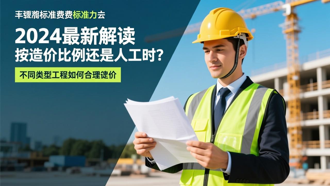 监理取费标准2024最新解读:按造价比例还是人工时?不同类型工程如何合理定价